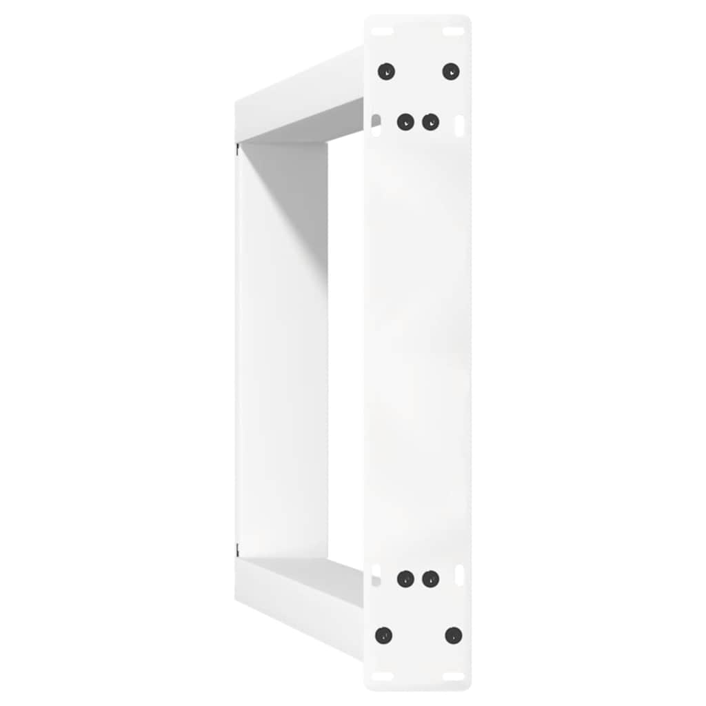 vidaXL Nogi do stołu konsolowego w kształcie litery U 2 szt. Białe 28x(72-73) cm Stal