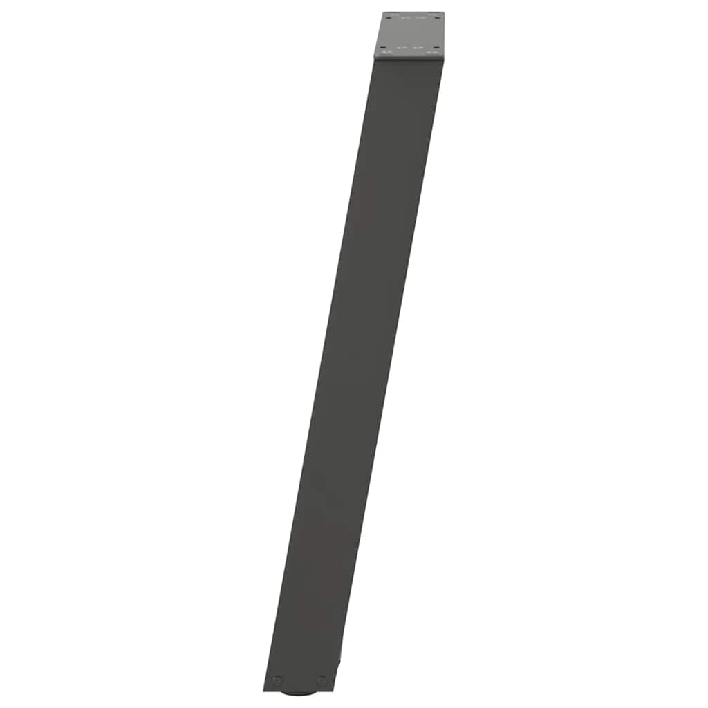 vidaXL Nogi do stołu konsolowego w kształcie litery U 2 szt. Antracyt 28x(72-73) cm Stal