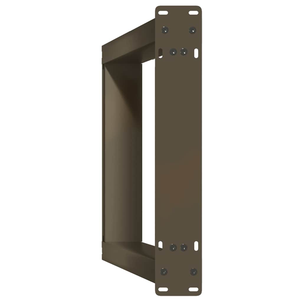 vidaXL Nogi do stołu konsolowego w kształcie litery U 2 szt. Naturalna stal 28x(72-73) cm Stal