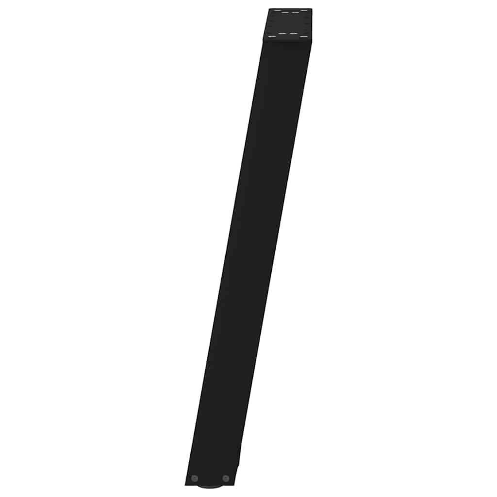 vidaXL Nogi do stołu konsolowego w kształcie litery U 2 szt. Czarne 38x(72-73) cm Stal