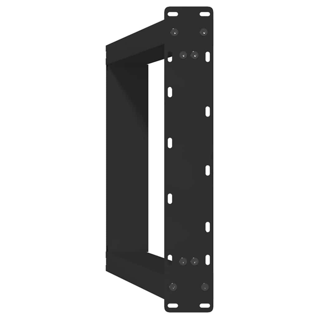 vidaXL Nogi do stołu konsolowego w kształcie litery U 2 szt. Czarne 38x(72-73) cm Stal