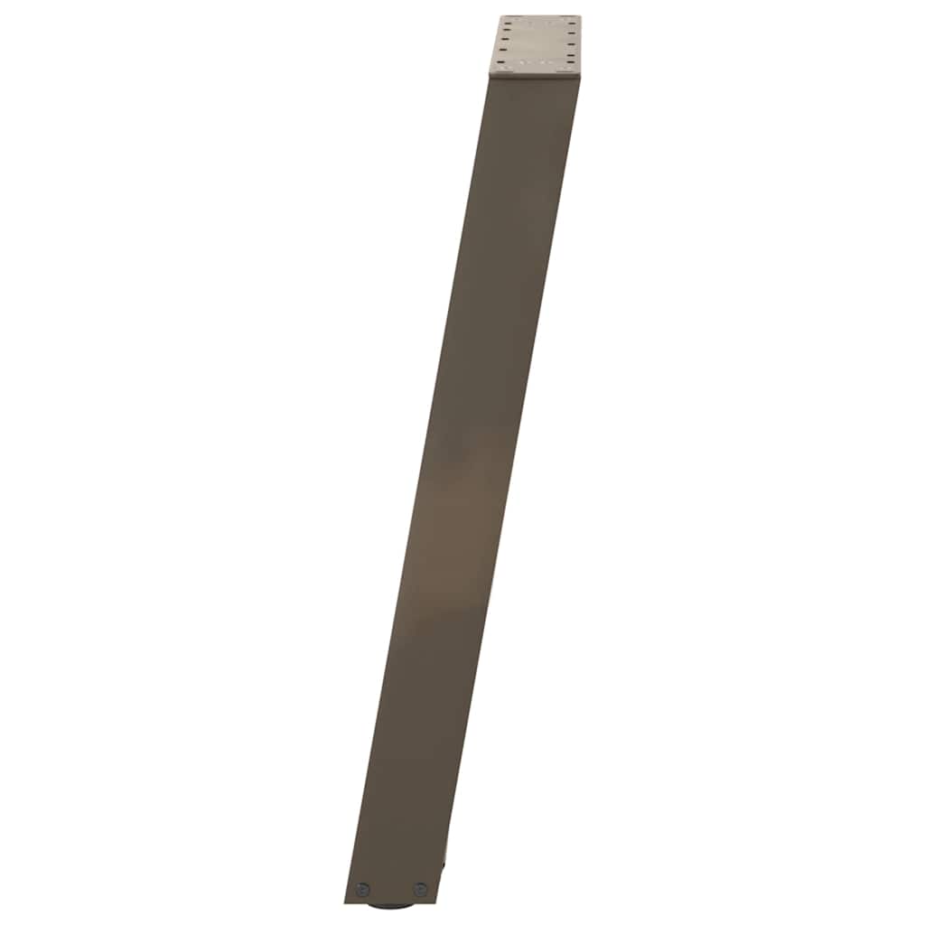 vidaXL Nogi do stołu konsolowego w kształcie litery U 2 szt. Naturalna stal 38x(72-73) cm Stal