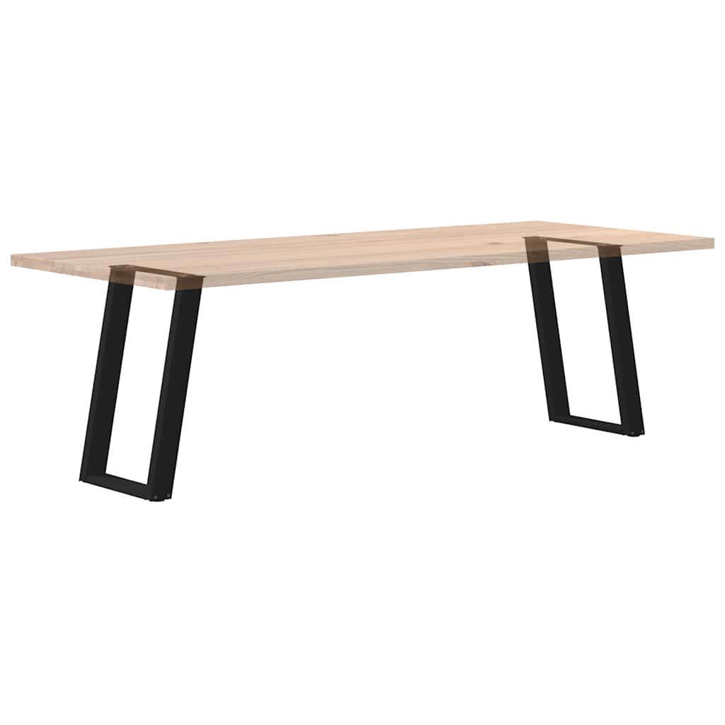 vidaXL Nogi do stołu jadalnego w kształcie litery U 2 szt. Czarne 50x(72-73) cm Stal