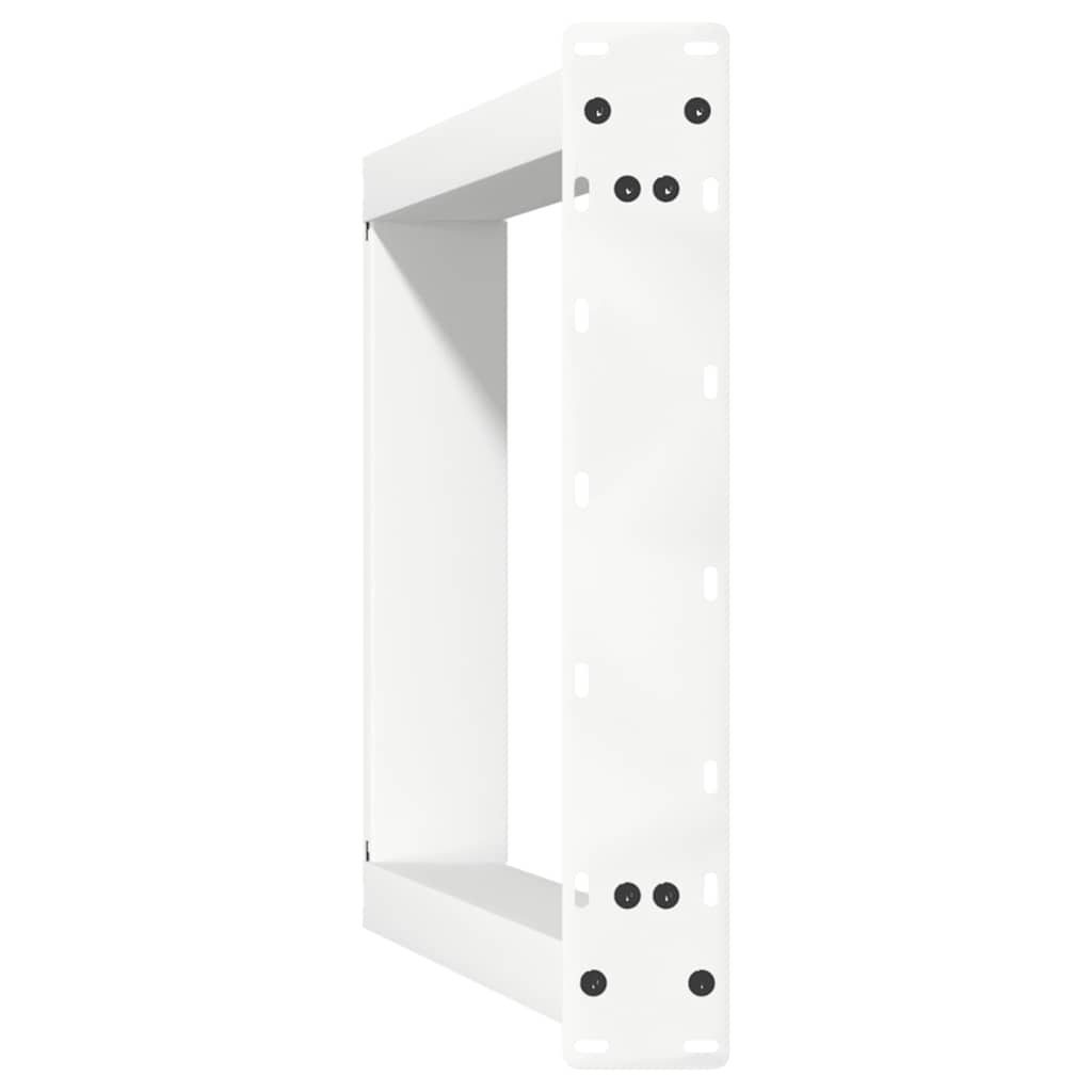 vidaXL Nogi do stołu jadalnego w kształcie litery U 2 szt. Białe 50x(72-73) cm Stal