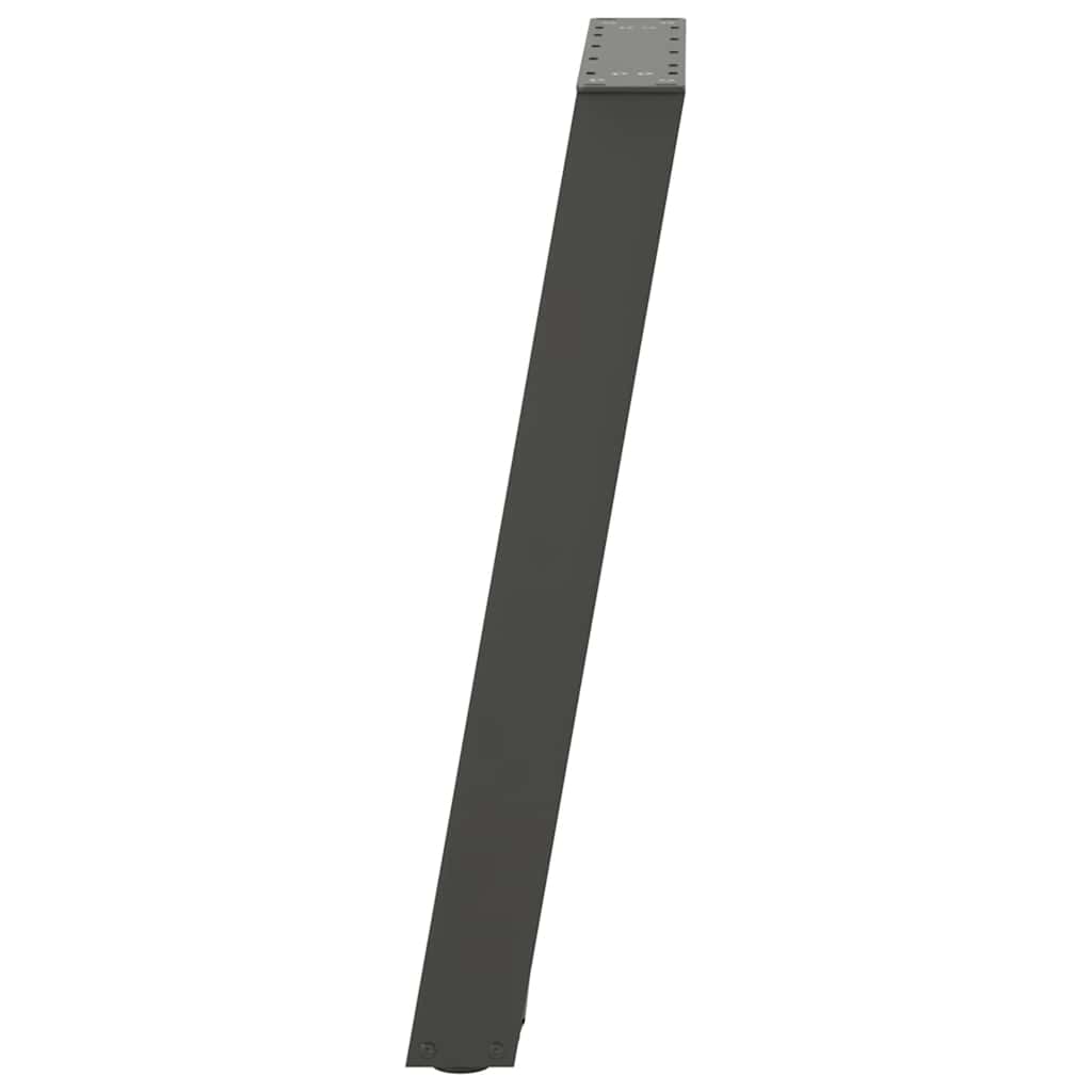 vidaXL Nogi do stołu jadalnego w kształcie litery U 2 szt. Antracyt 50x(72-73) cm Stal