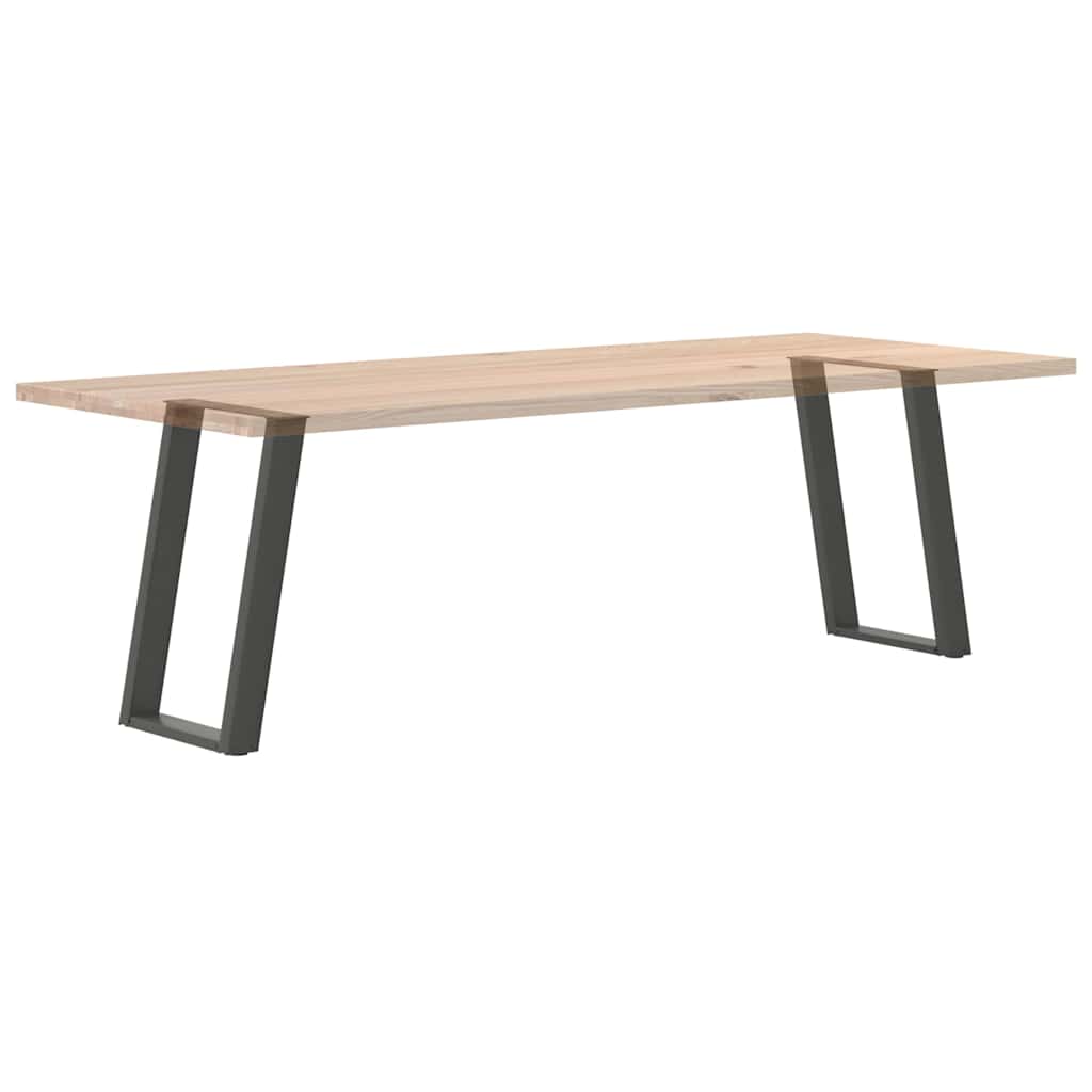 vidaXL Nogi do stołu jadalnego w kształcie litery U 2 szt. Antracyt 50x(72-73) cm Stal