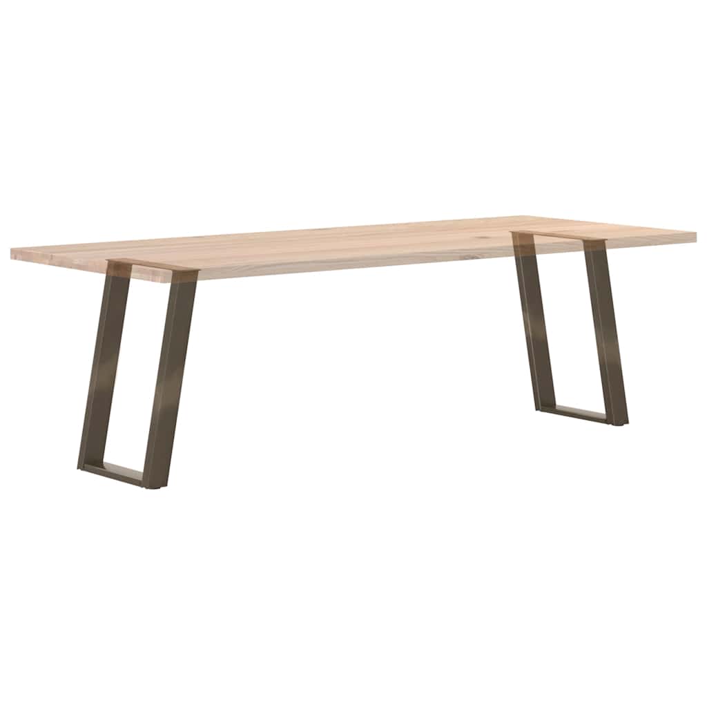 vidaXL Nogi do stołu jadalnego w kształcie litery U 2 szt. Naturalna stal 50x(72-73) cm Stal