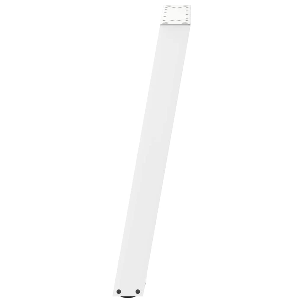 vidaXL Nogi do stołu jadalnego w kształcie litery U 2 szt. Białe 60x(72-73) cm Stal