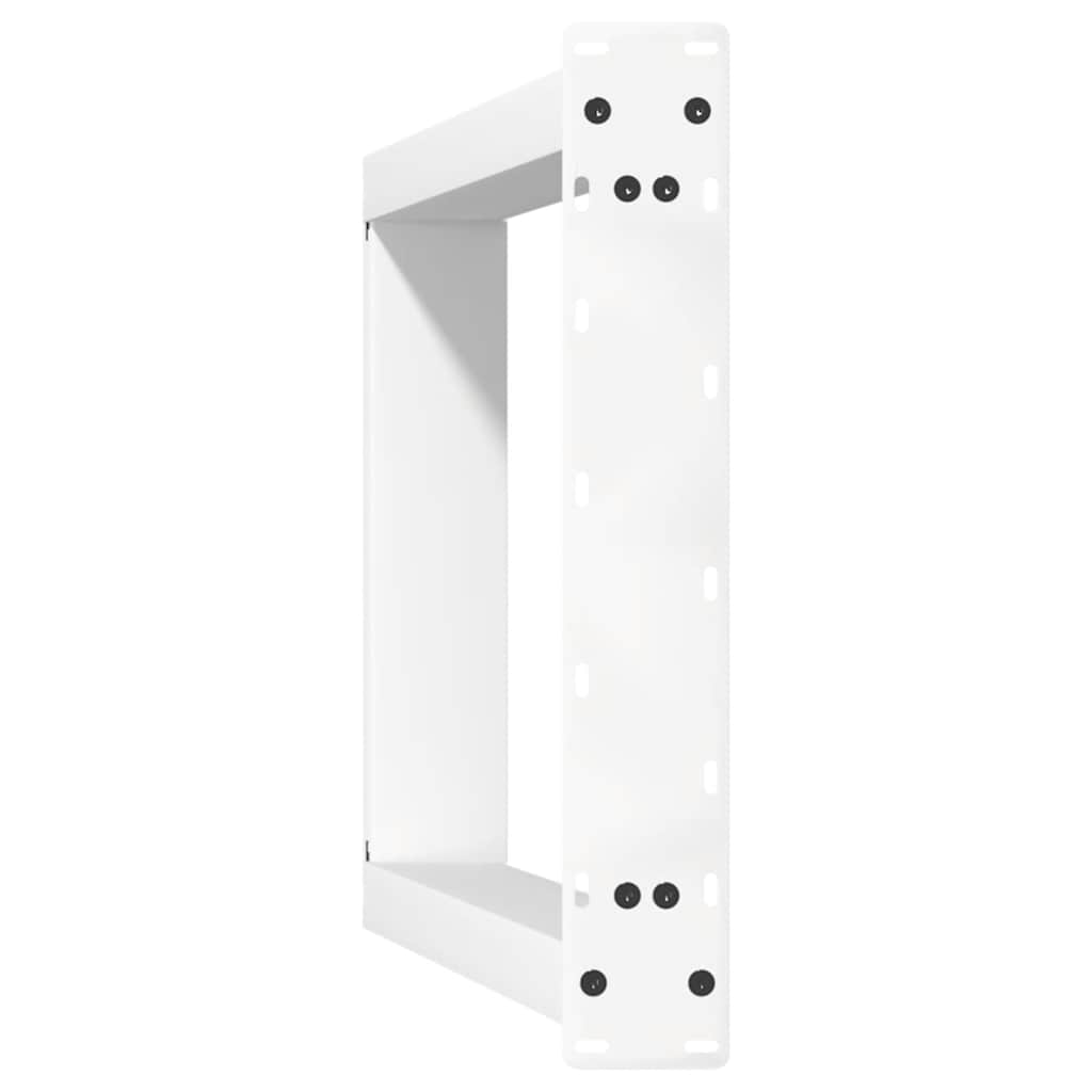 vidaXL Nogi do stołu jadalnego w kształcie litery U 2 szt. Białe 60x(72-73) cm Stal