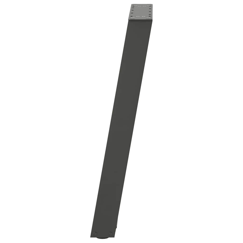 vidaXL Nogi do stołu jadalnego w kształcie litery U 2 szt. Antracyt 60x(72-73) cm Stal