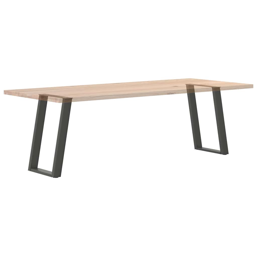 vidaXL Nogi do stołu jadalnego w kształcie litery U 2 szt. Antracyt 60x(72-73) cm Stal