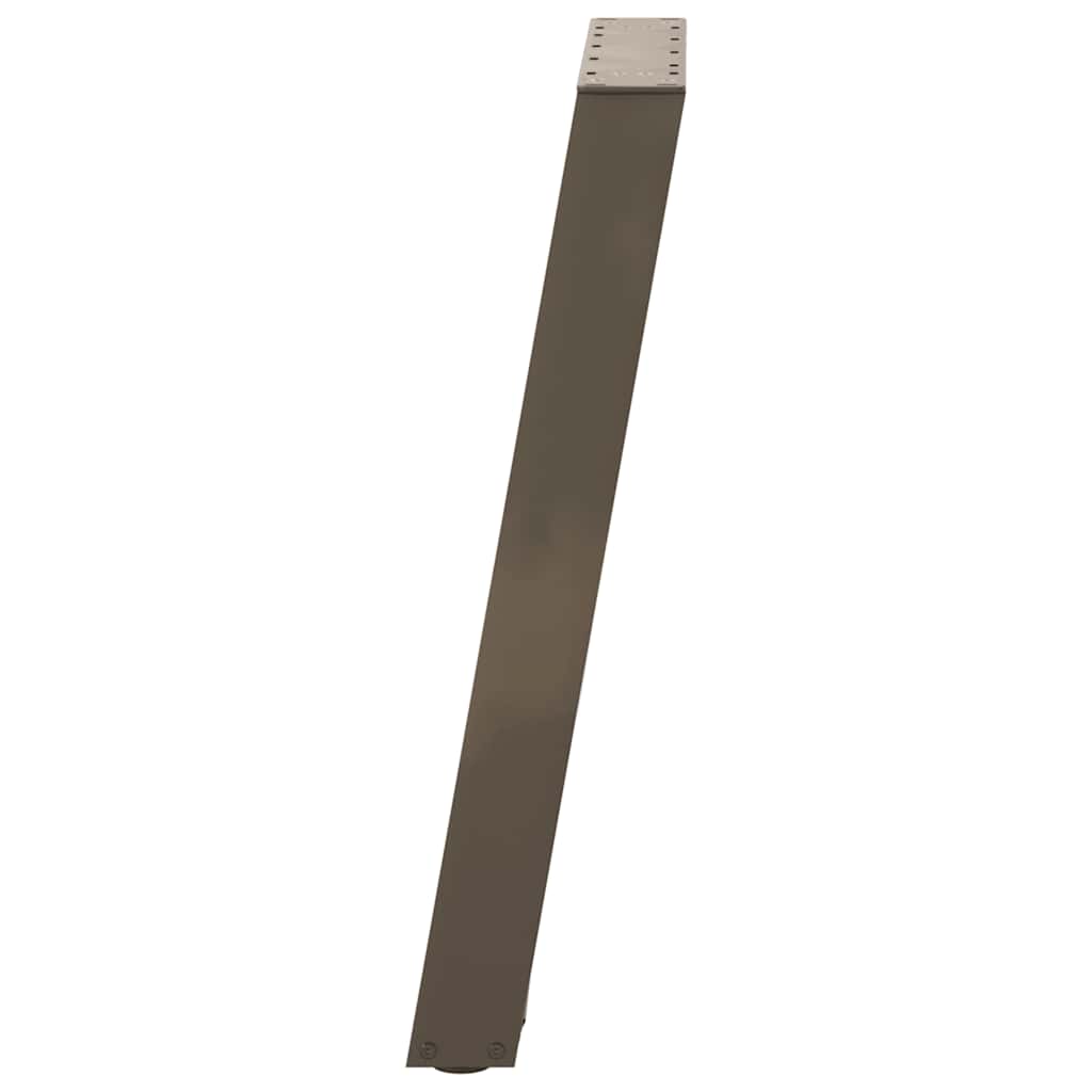 vidaXL Nogi do stołu jadalnego w kształcie litery U 2 szt. Naturalna stal 60x(72-73) cm Stal
