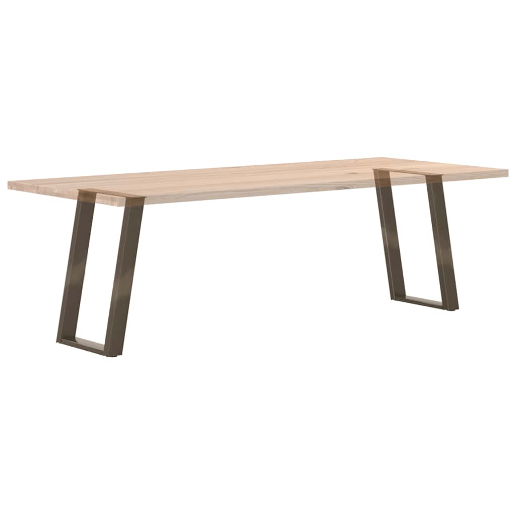 vidaXL Nogi do stołu jadalnego w kształcie litery U 2 szt. Naturalna stal 60x(72-73) cm Stal