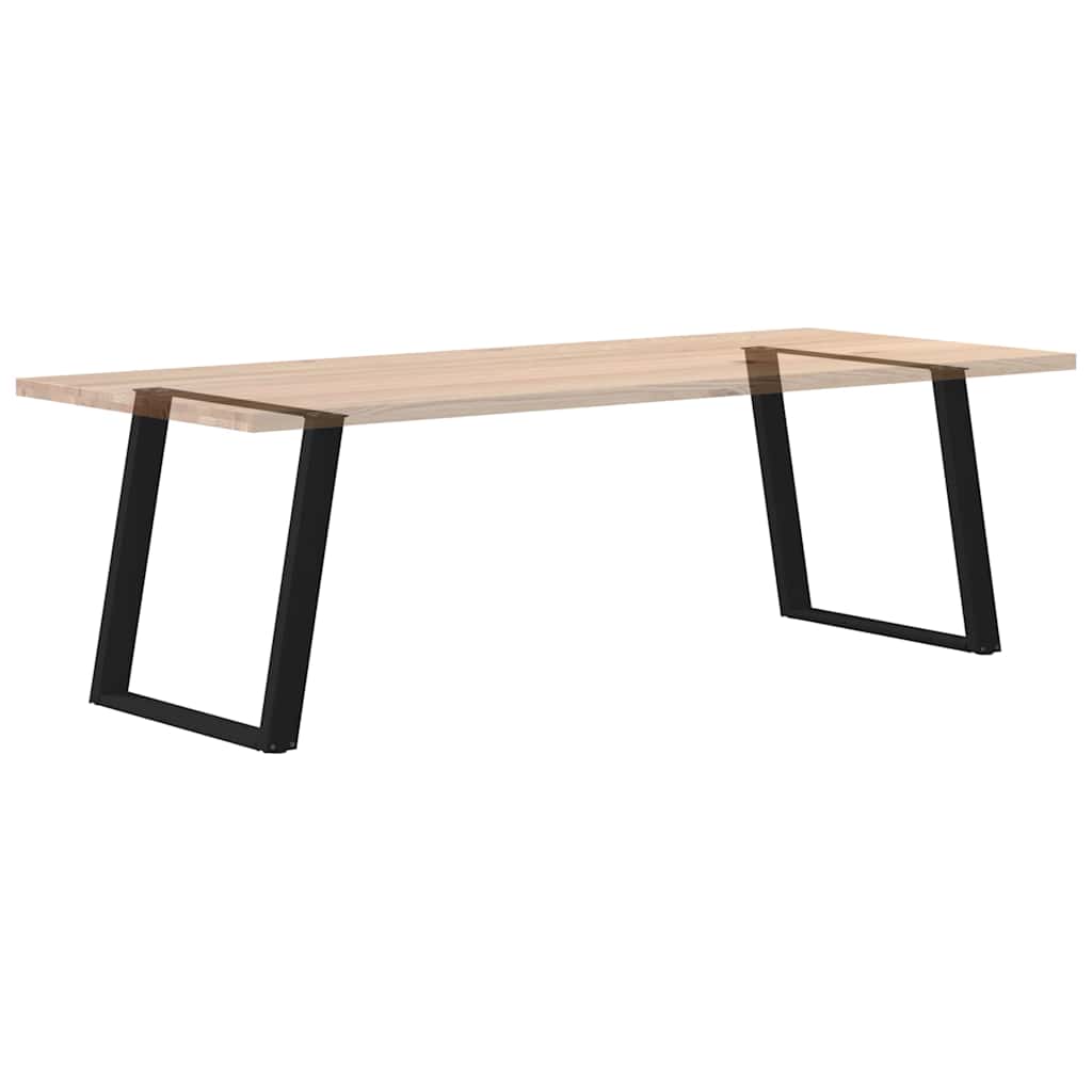 vidaXL Nogi do stołu jadalnego w kształcie litery U 2 szt. Czarne 70x(72-73) cm Stal