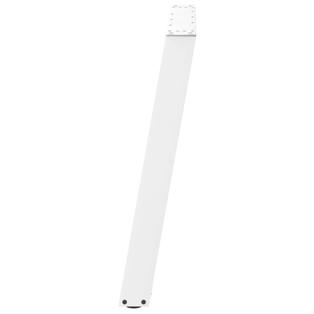 vidaXL Nogi do stołu jadalnego w kształcie litery U 2 szt. Białe 70x(72-73) cm Stal