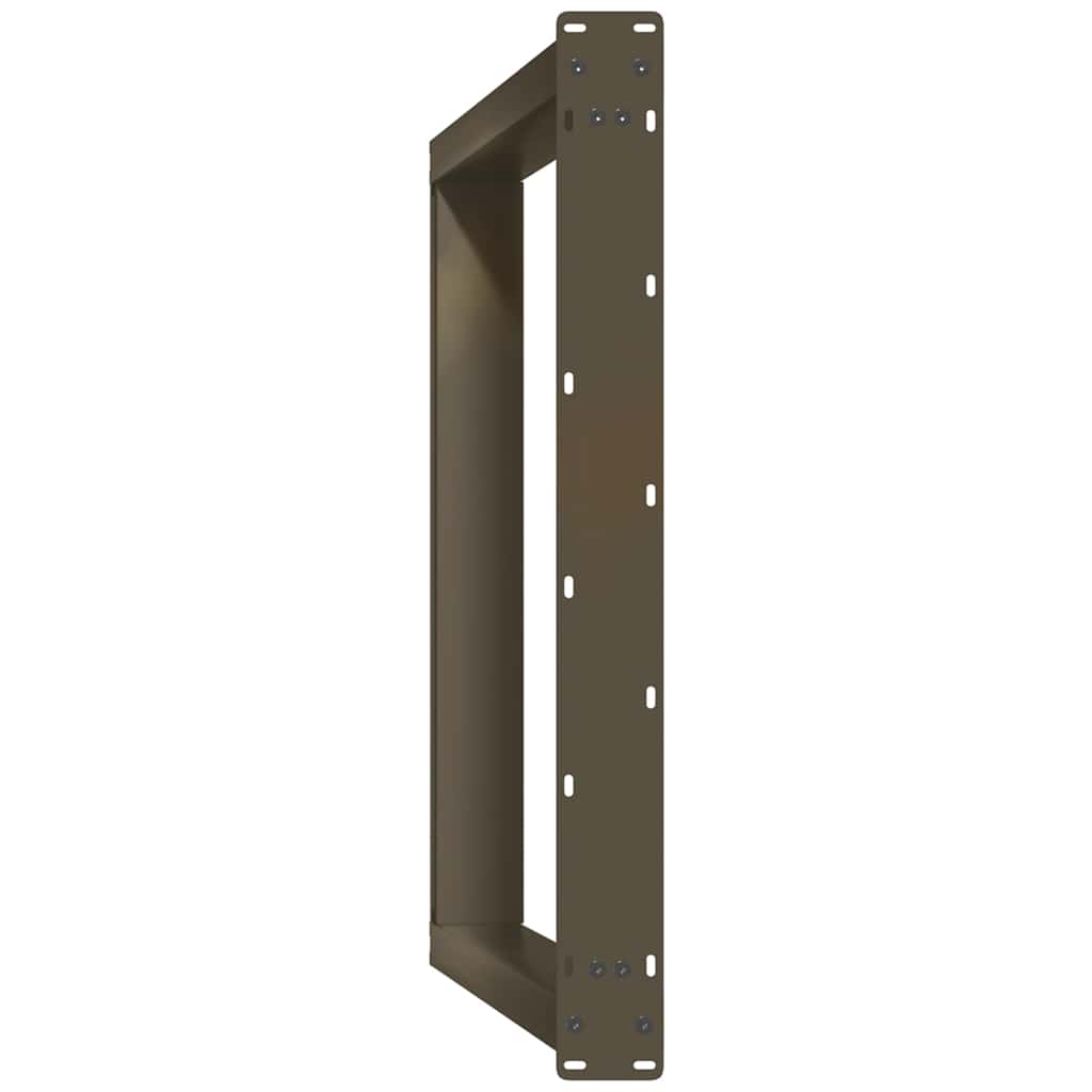 vidaXL Nogi do stołu jadalnego w kształcie litery U 2 szt. Naturalna stal 70x(72-73) cm Stal