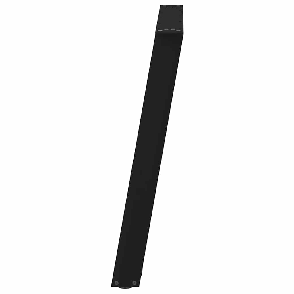 vidaXL Nogi do stołu jadalnego w kształcie litery U 2 szt. Czarne 80x(72-73) cm Stal