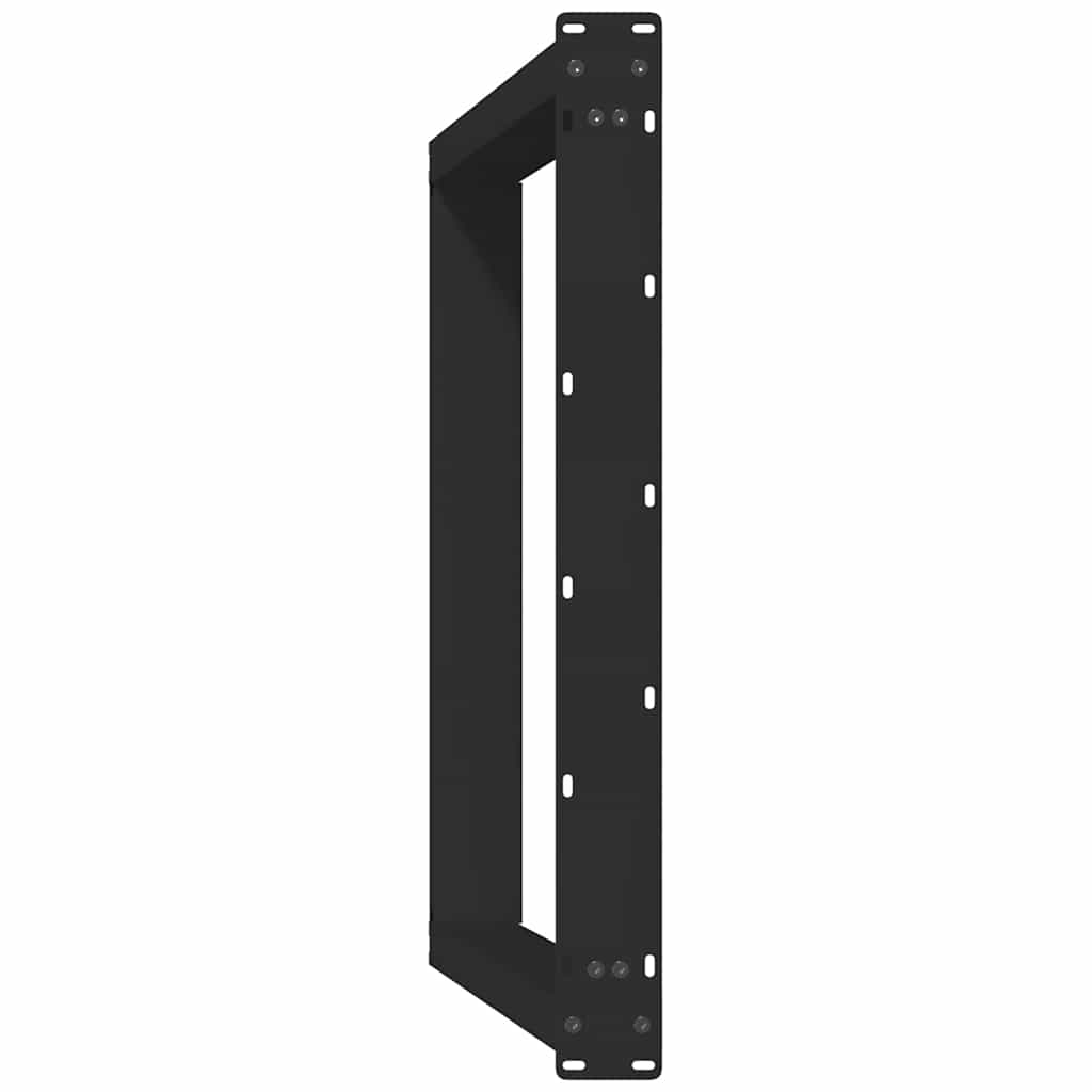 vidaXL Nogi do stołu jadalnego w kształcie litery U 2 szt. Czarne 80x(72-73) cm Stal