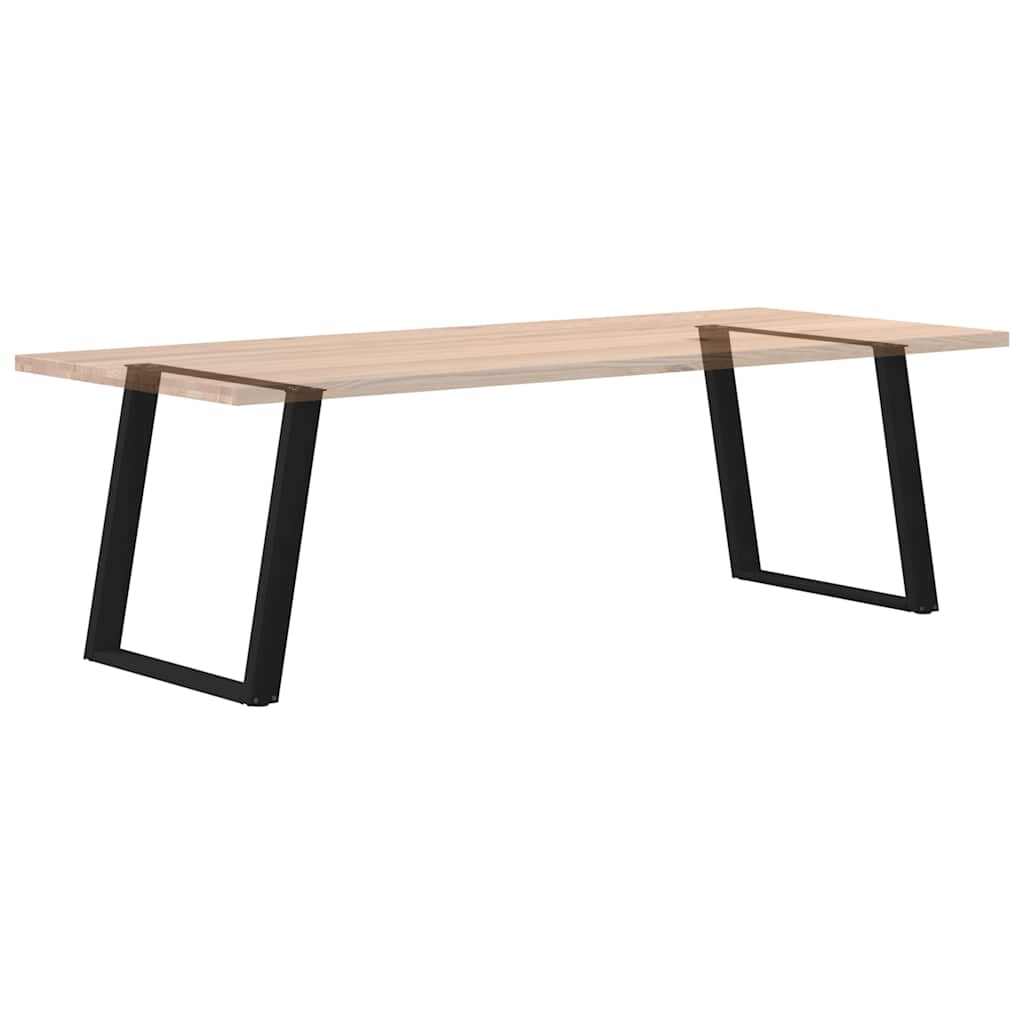 vidaXL Nogi do stołu jadalnego w kształcie litery U 2 szt. Czarne 80x(72-73) cm Stal