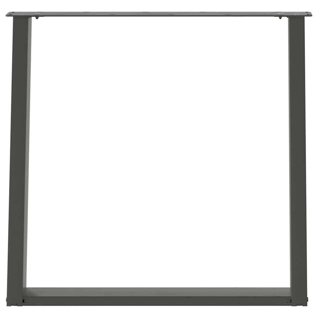 vidaXL Nogi do stołu jadalnego w kształcie litery U 2 szt. Antracyt 80x(72-73) cm Stal