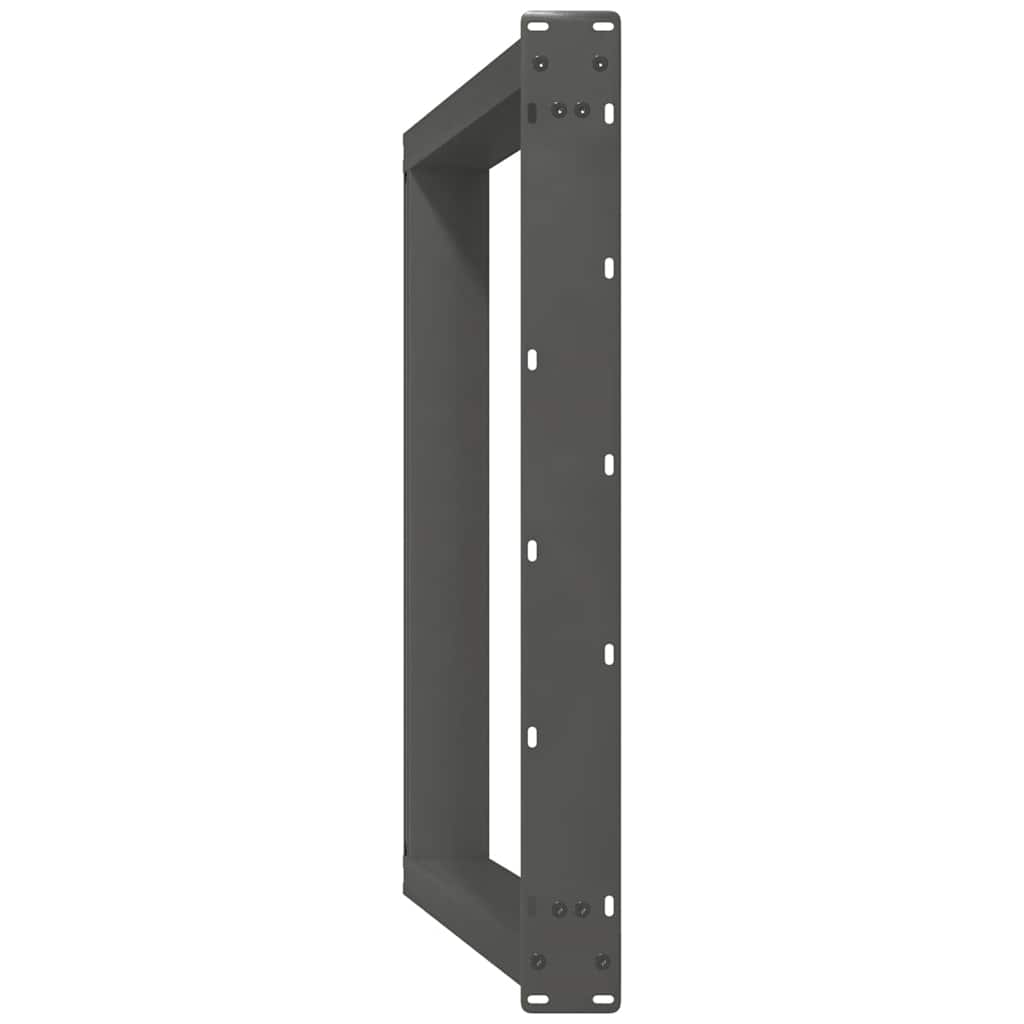 vidaXL Nogi do stołu jadalnego w kształcie litery U 2 szt. Antracyt 80x(72-73) cm Stal