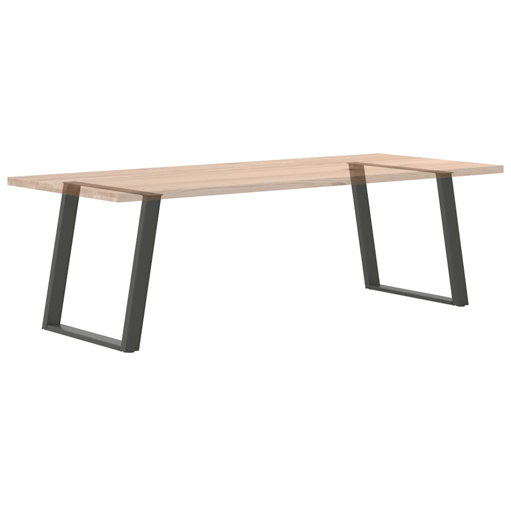 vidaXL Nogi do stołu jadalnego w kształcie litery U 2 szt. Antracyt 80x(72-73) cm Stal