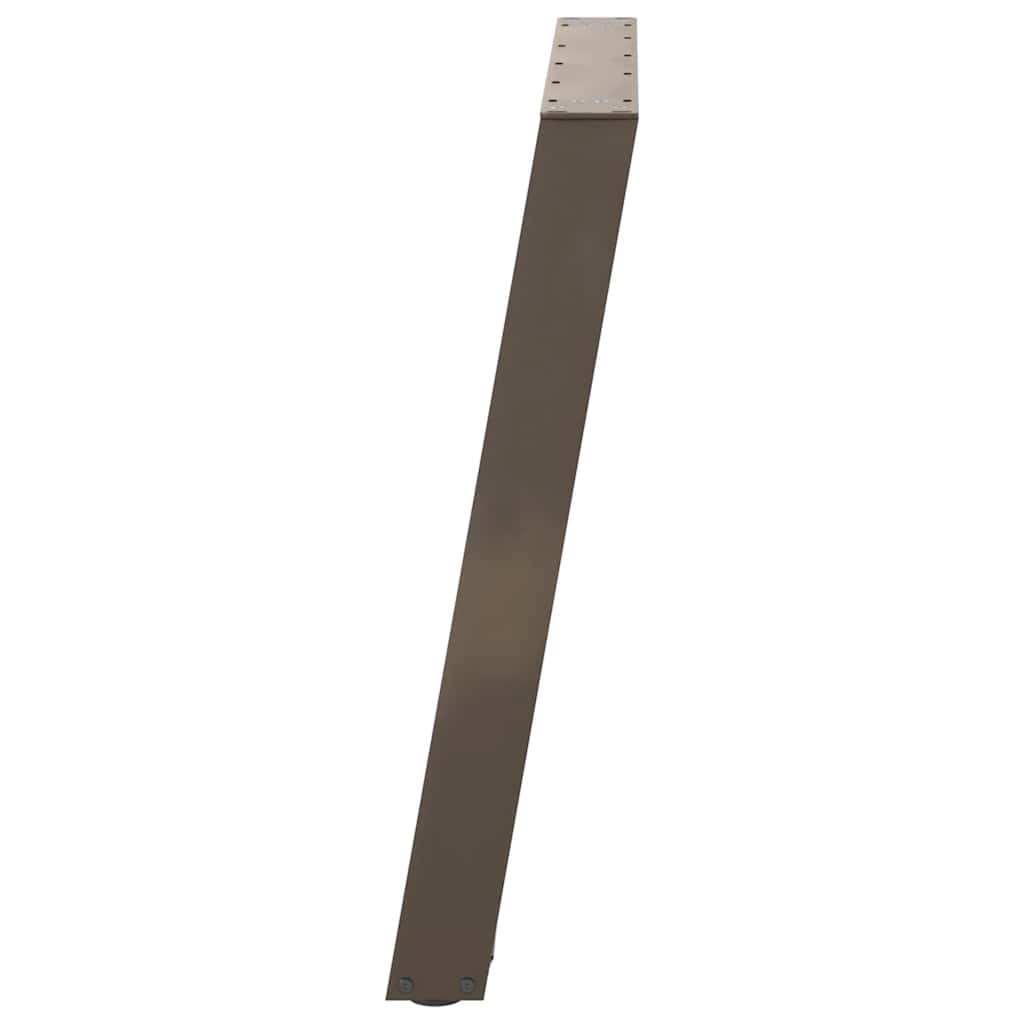 vidaXL Nogi do stołu jadalnego w kształcie litery U 2 szt. Naturalna stal 80x(72-73) cm Stal