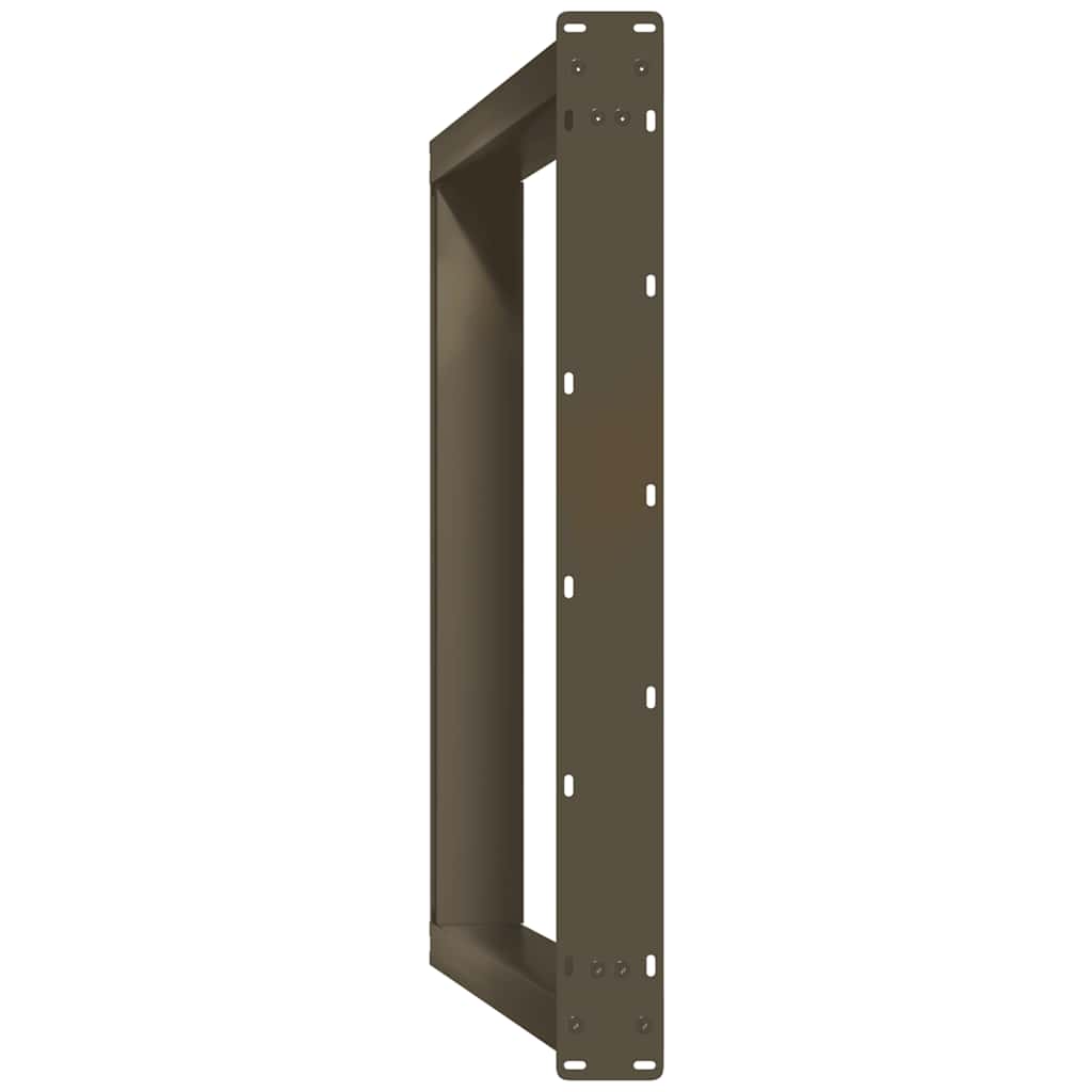 vidaXL Nogi do stołu jadalnego w kształcie litery U 2 szt. Naturalna stal 80x(72-73) cm Stal