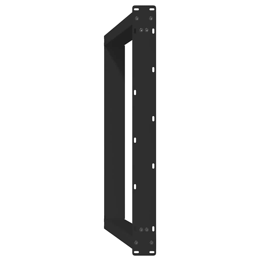vidaXL Nogi do stołu jadalnego w kształcie litery U 2 szt. Czarne 90x(72-73) cm Stal