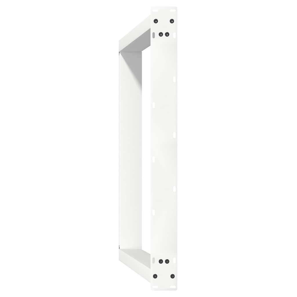 vidaXL Nogi do stołu jadalnego w kształcie litery U 2 szt. Białe 90x(72-73) cm Stal