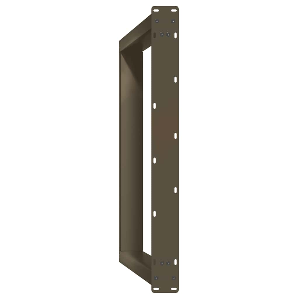 vidaXL Nogi do stołu jadalnego w kształcie litery U 2 szt. Naturalna stal 90x(72-73) cm Stal