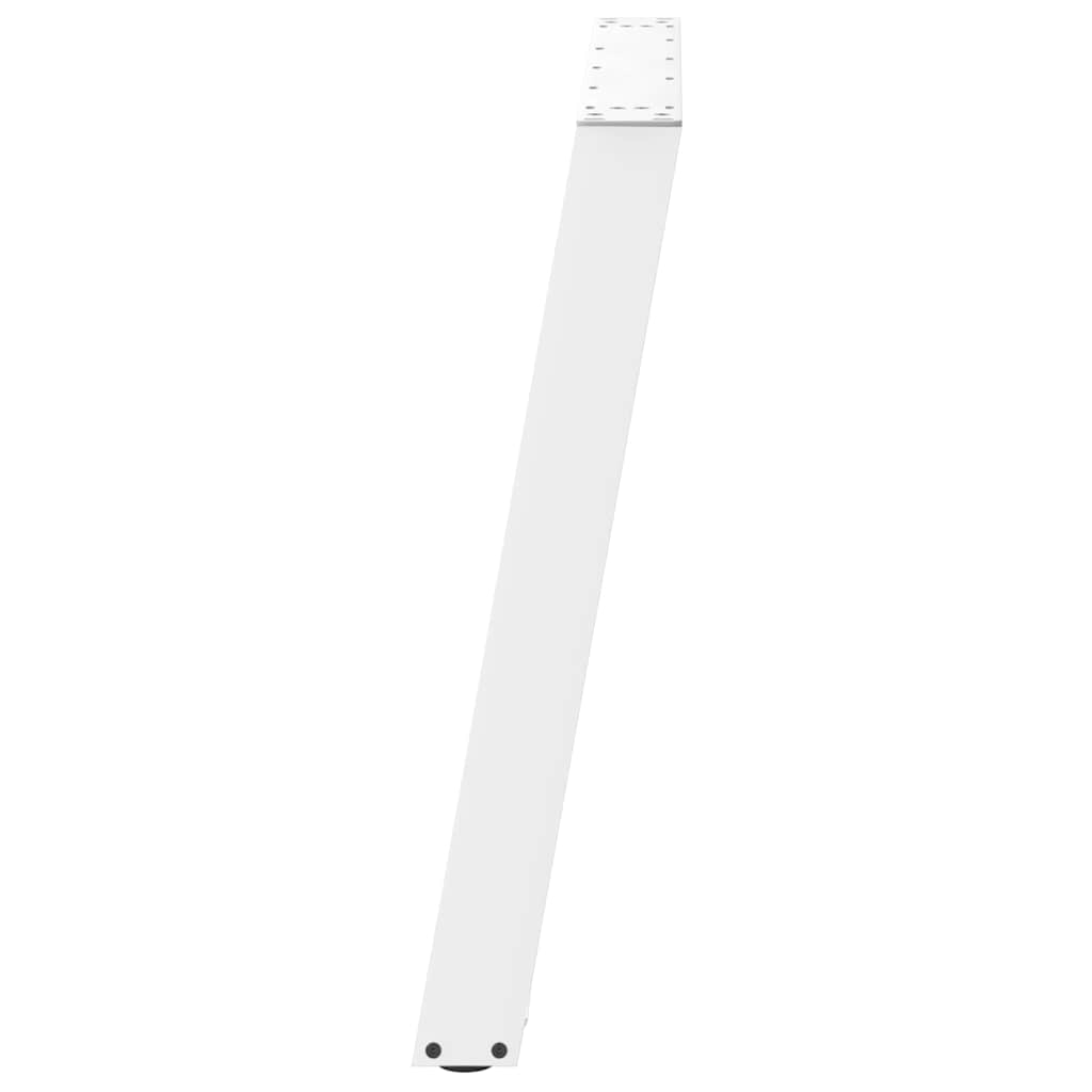 vidaXL Nogi do stołu jadalnego w kształcie litery U 2 szt. Białe 100x(72-73) cm Stal