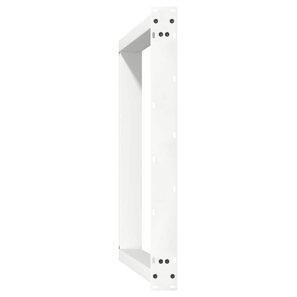 vidaXL Nogi do stołu jadalnego w kształcie litery U 2 szt. Białe 100x(72-73) cm Stal