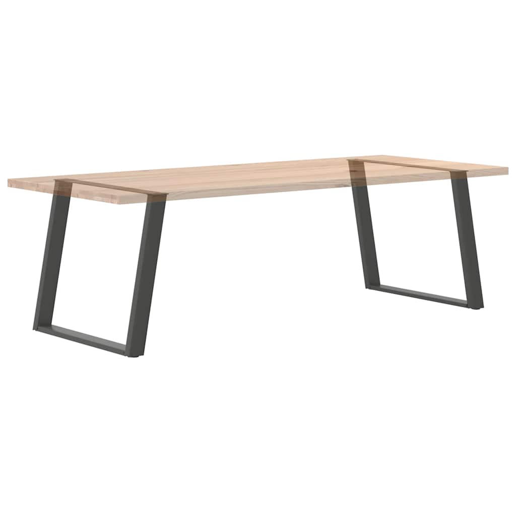 vidaXL Nogi do stołu jadalnego w kształcie litery U 2 szt. Antracyt 100x(72-73) cm Stal