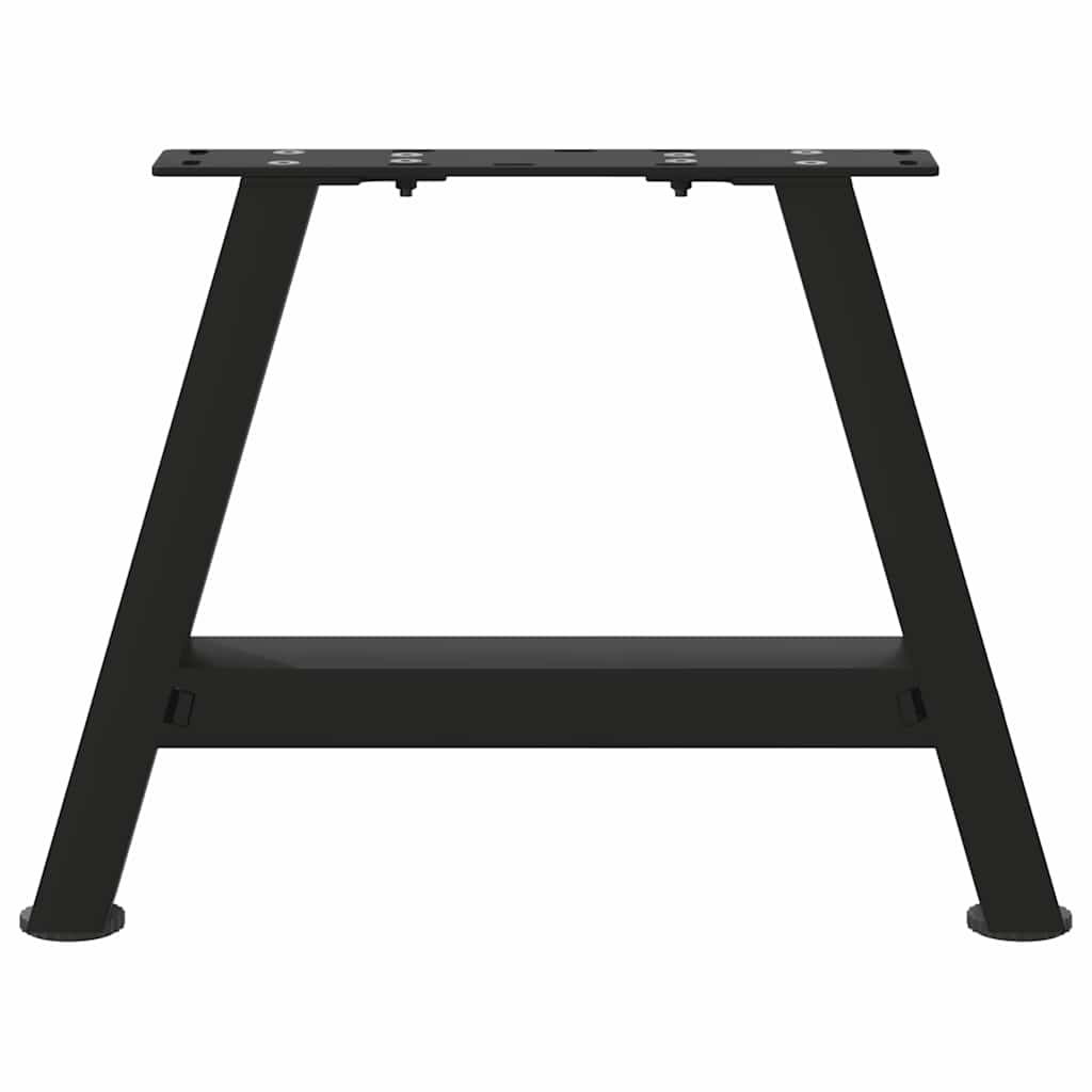 vidaXL Nogi do stolika kawowego w kształcie litery A 2 szt. Czarne 30x(30-31) cm Stal
