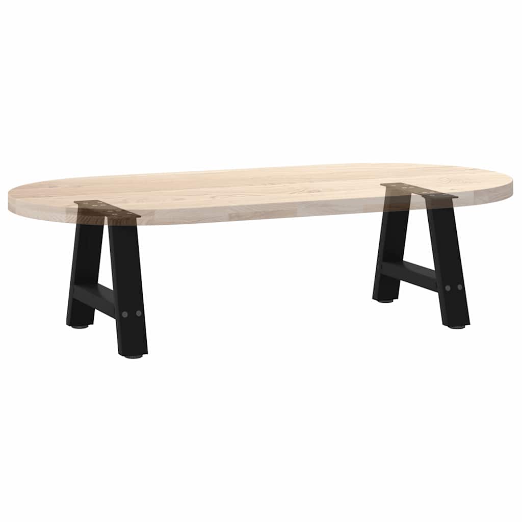 vidaXL Nogi do stolika kawowego w kształcie litery A 2 szt. Czarne 30x(30-31) cm Stal
