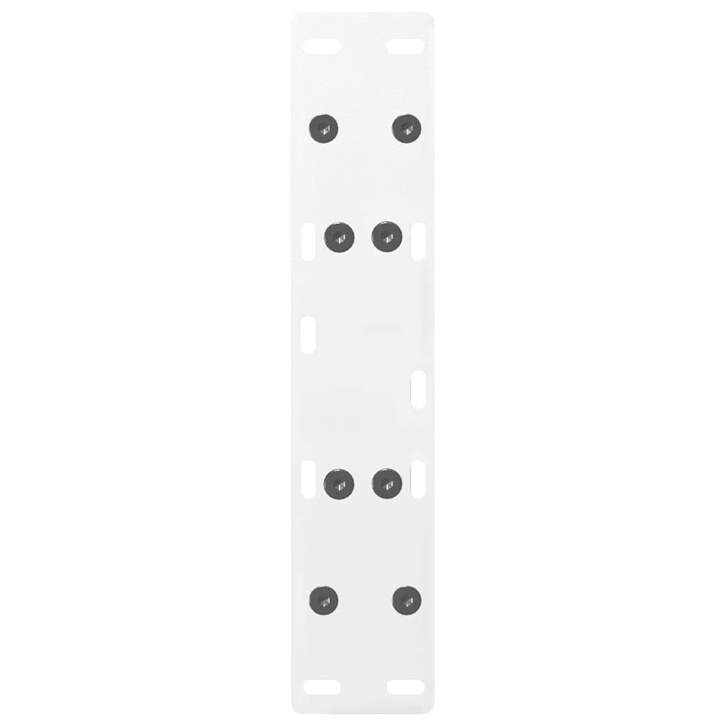 vidaXL Nogi do stolika kawowego w kształcie litery A 2 szt. Białe 30x(30-31) cm Stal