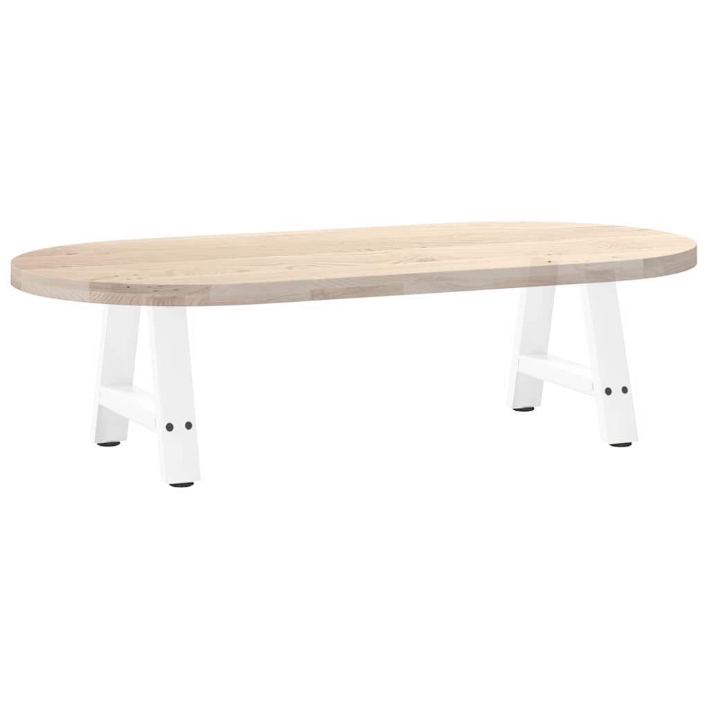 vidaXL Nogi do stolika kawowego w kształcie litery A 2 szt. Białe 30x(30-31) cm Stal