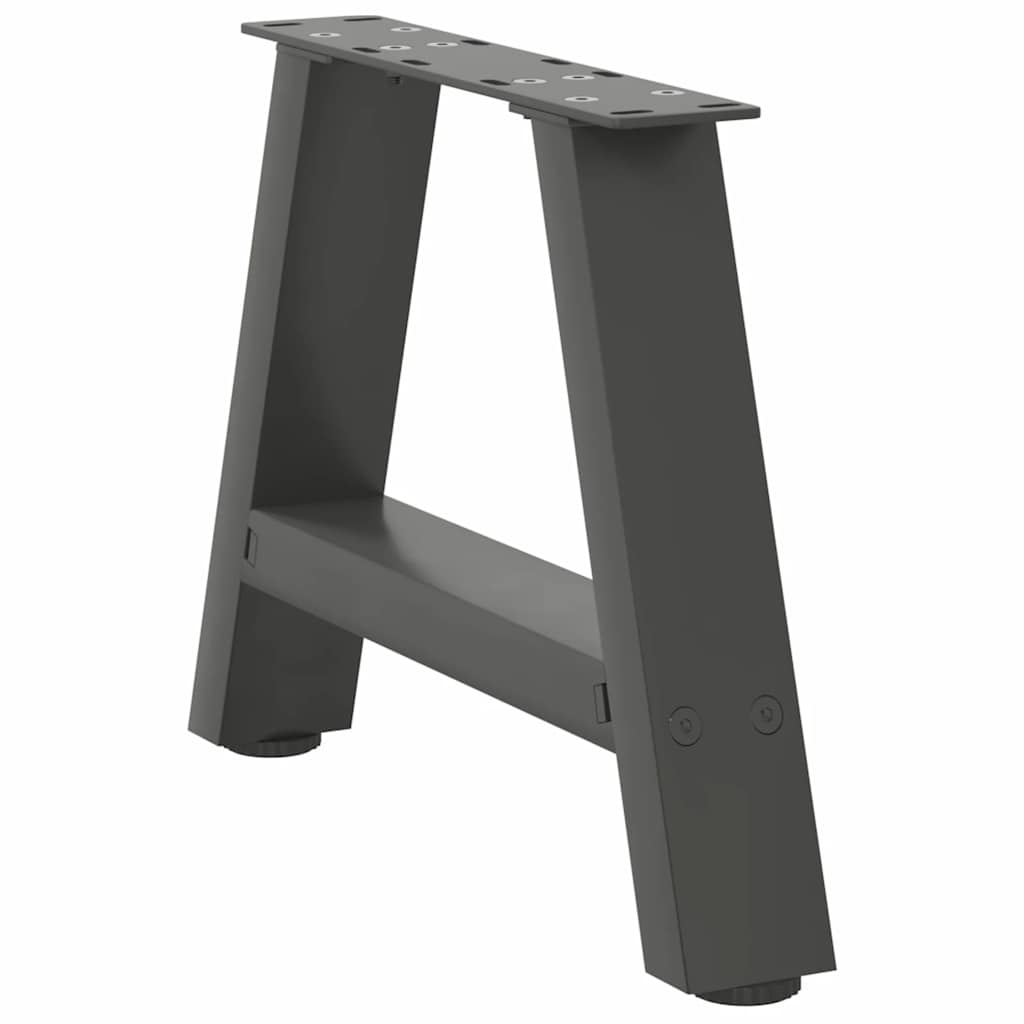 vidaXL Nogi do stolika kawowego w kształcie litery A 2 szt. Antracyt 30x(30-31) cm Stal