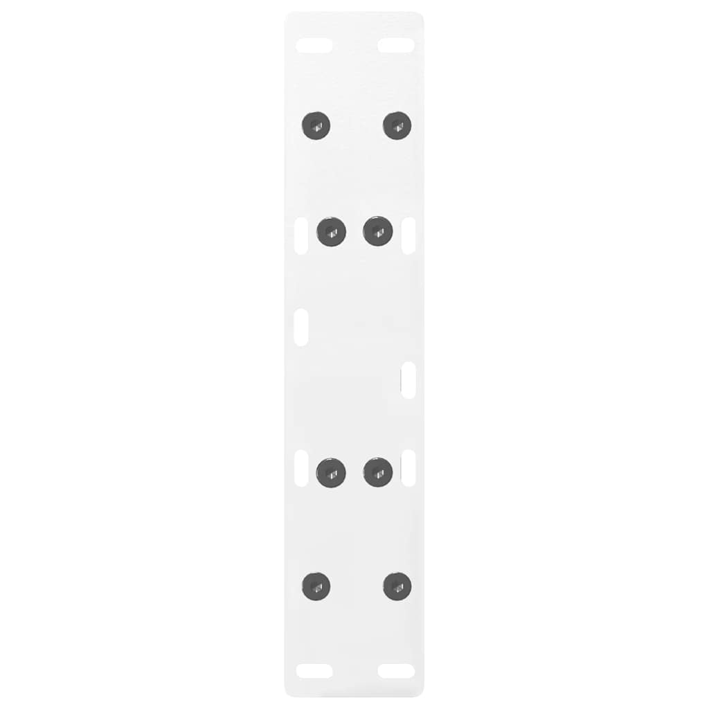 vidaXL Nogi do stolika kawowego w kształcie litery A 2 szt. Białe 40x(30-31) cm Stal