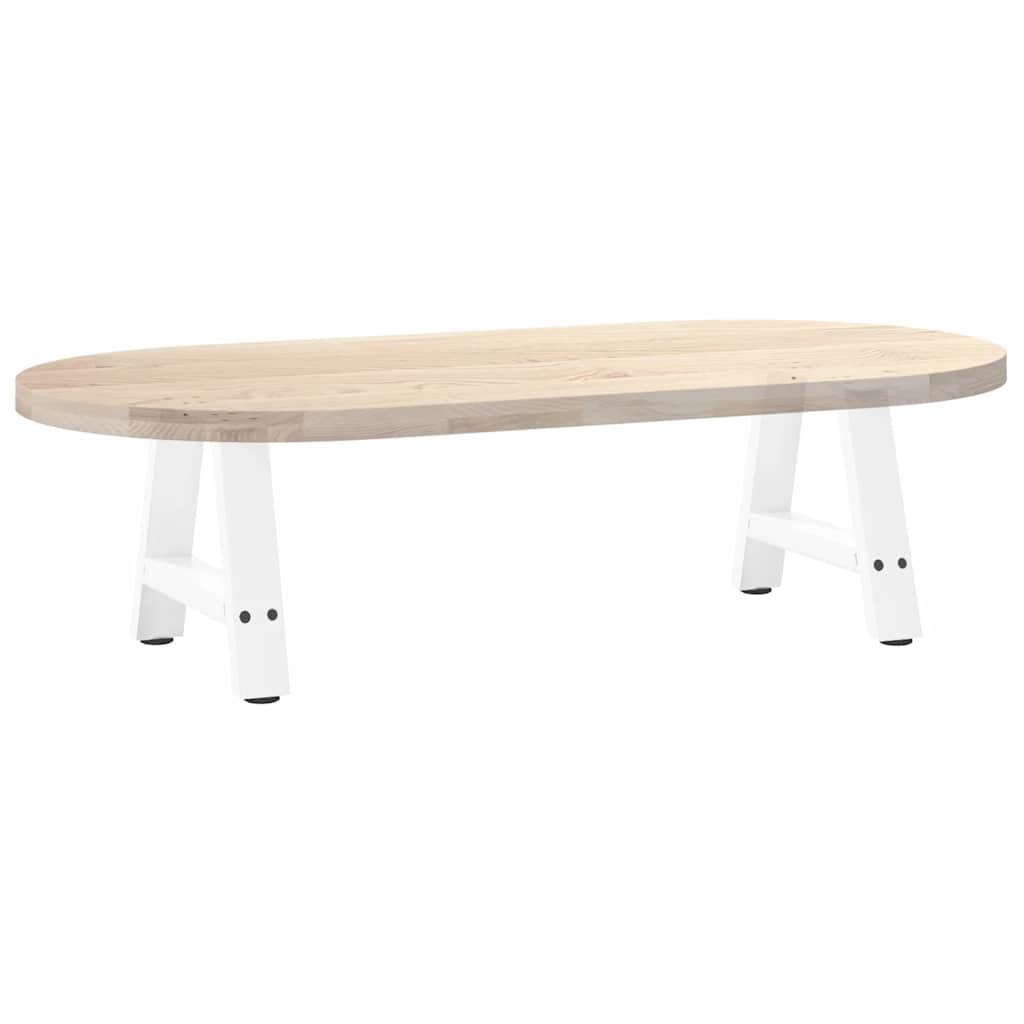 vidaXL Nogi do stolika kawowego w kształcie litery A 2 szt. Białe 40x(30-31) cm Stal
