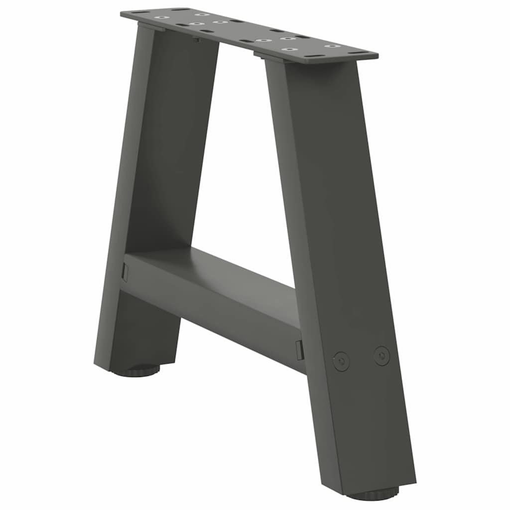 vidaXL Nogi do stolika kawowego w kształcie litery A 2 szt. Antracyt 40x(30-31) cm Stal