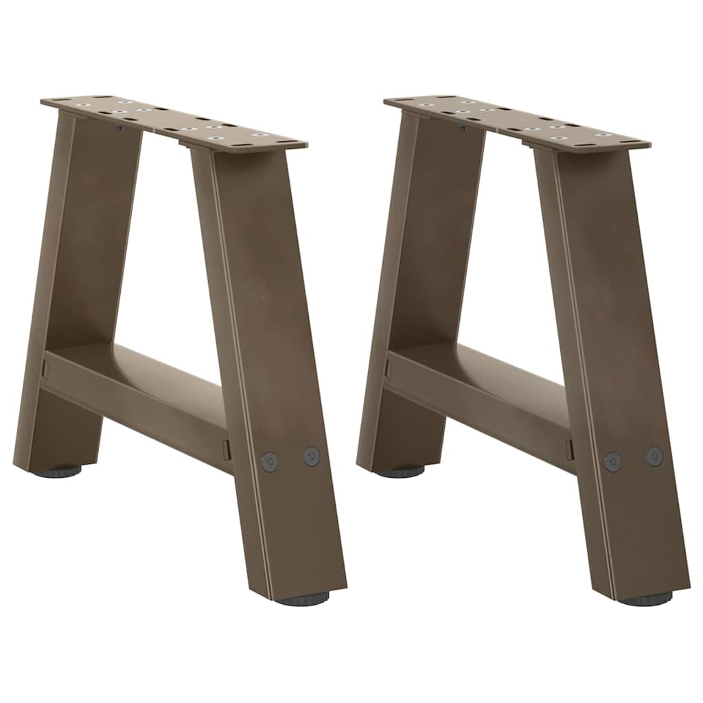 vidaXL Nogi do stolika kawowego w kształcie litery A 2 szt. 40x(30-31) cm Stal