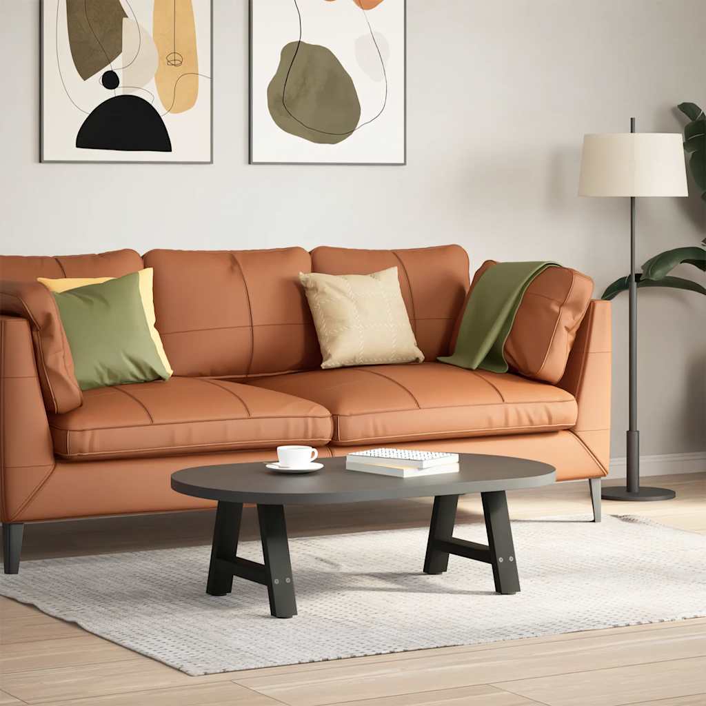 vidaXL Nogi do stolika kawowego w kształcie litery A 2 szt. Czarne 50x(30-31) cm Stal