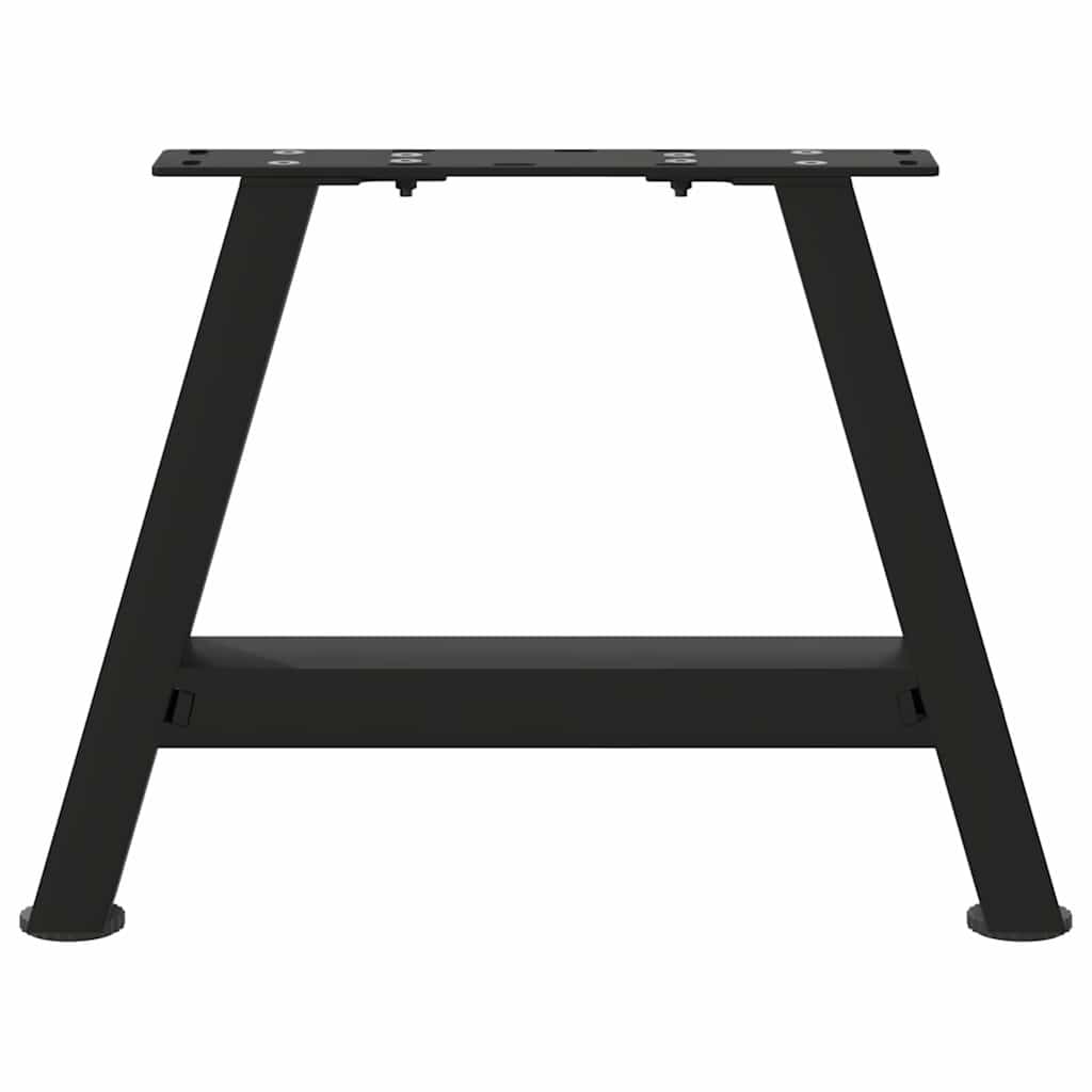 vidaXL Nogi do stolika kawowego w kształcie litery A 2 szt. Czarne 50x(30-31) cm Stal