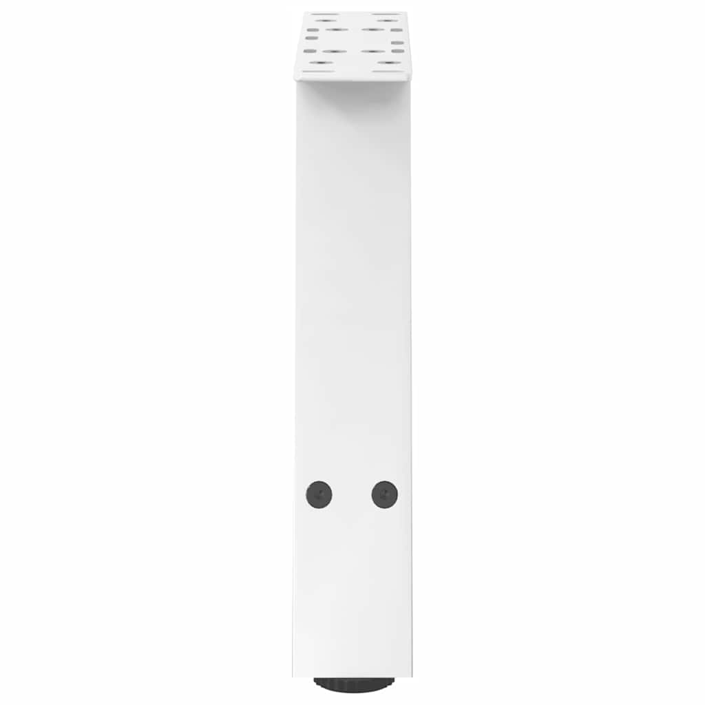 vidaXL Nogi do stolika kawowego w kształcie litery A 2 szt. Białe 50x(30-31) cm Stal