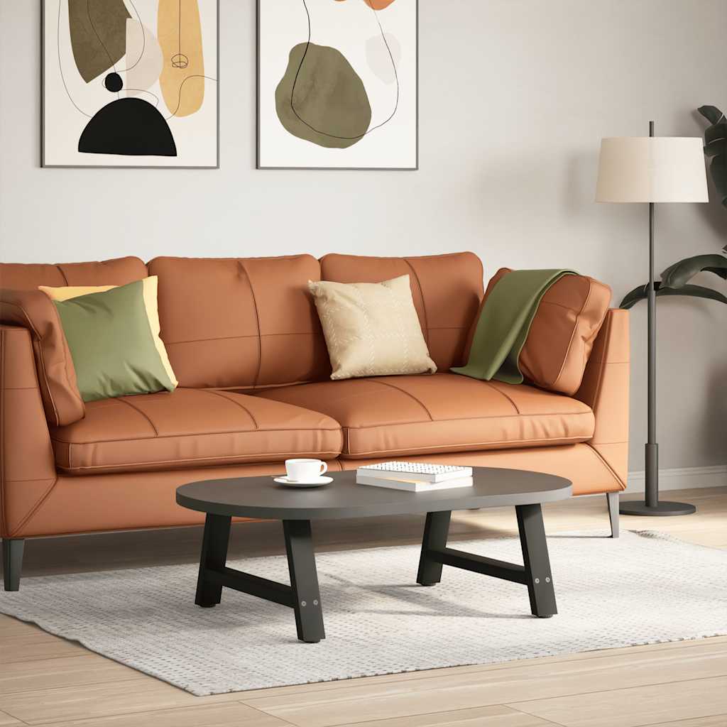 vidaXL Nogi do stolika kawowego w kształcie litery A 2 szt. Czarne 60x(30-31) cm Stal