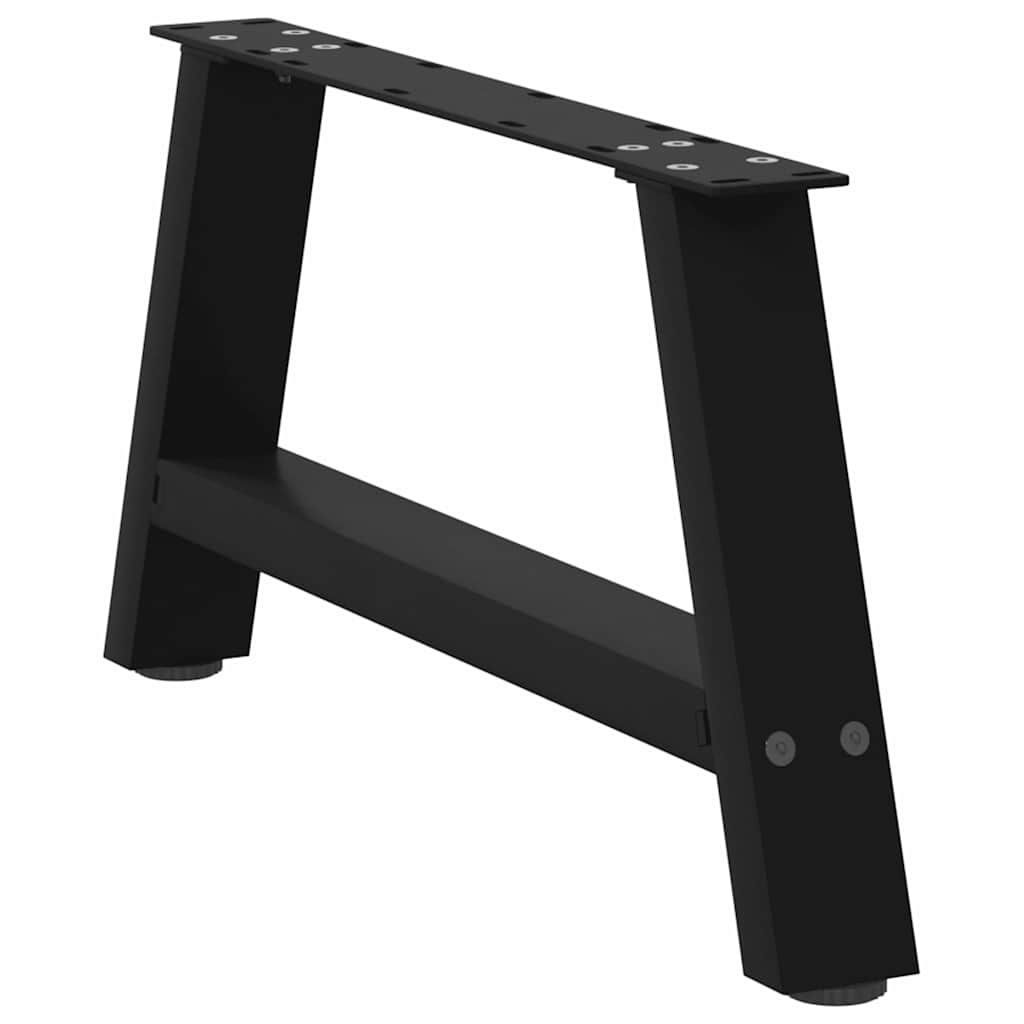 vidaXL Nogi do stolika kawowego w kształcie litery A 2 szt. Czarne 60x(30-31) cm Stal