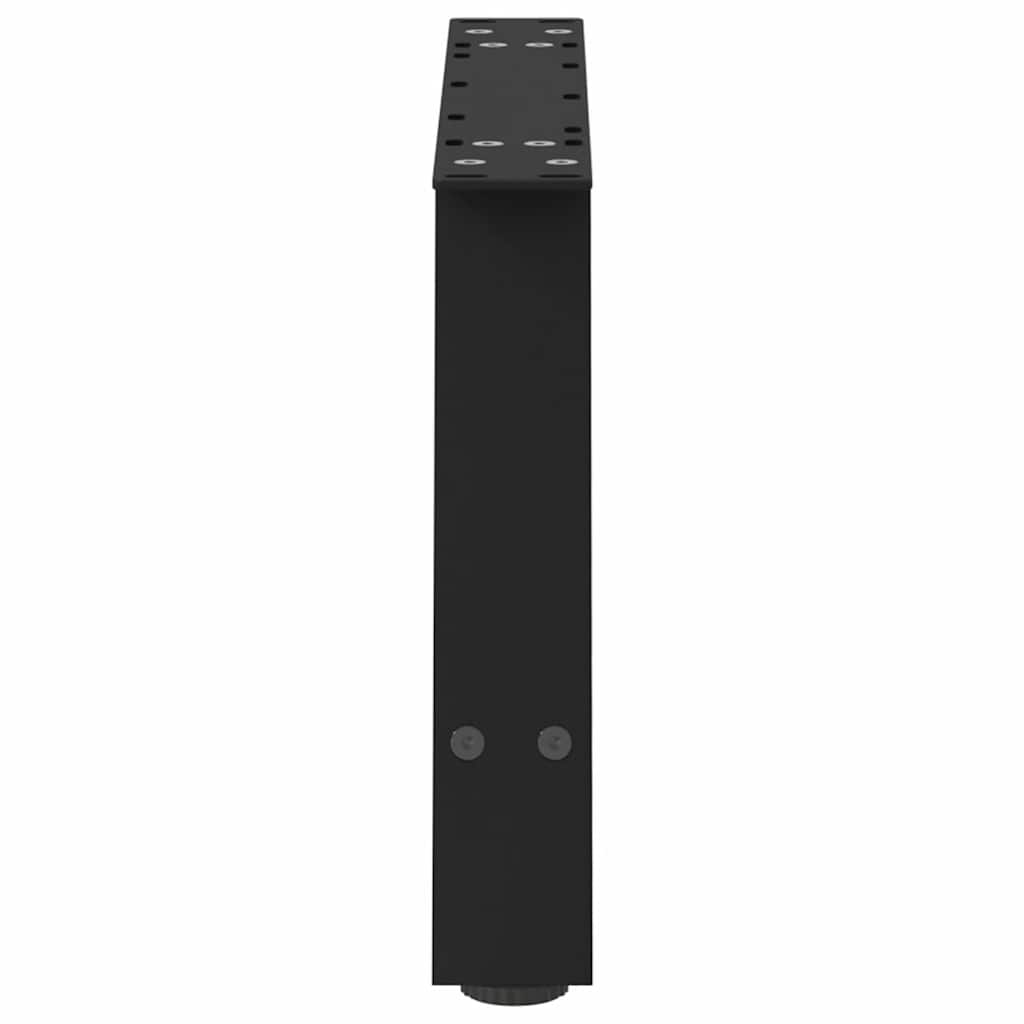 vidaXL Nogi do stolika kawowego w kształcie litery A 2 szt. Czarne 60x(30-31) cm Stal