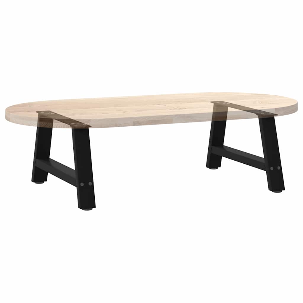 vidaXL Nogi do stolika kawowego w kształcie litery A 2 szt. Czarne 60x(30-31) cm Stal